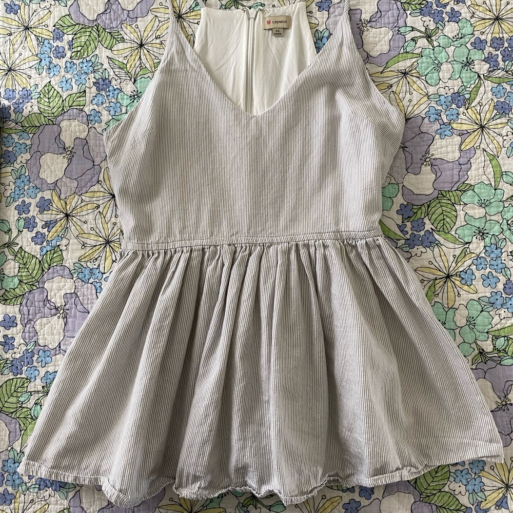 Striped Peplum Top